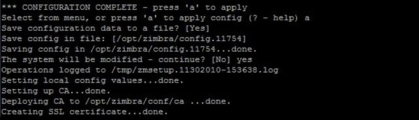 installzimbra16 installzimbra16