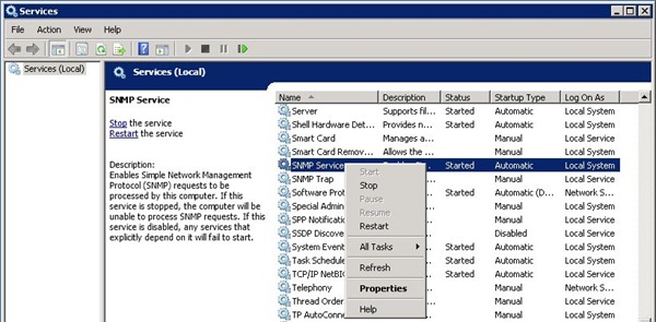 Snmp windows server 2008 r2 настройка