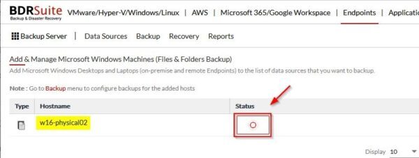 Vembu BDRSuite v5.3: Backup for Endpoints 5 Backup for Endpoints 5