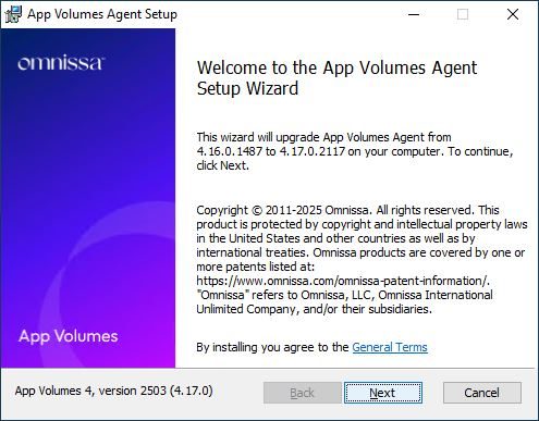 Omnissa Horizon 2503 guida upgrade: App Volumes Manager - pt.1 17 app volumes manager 17