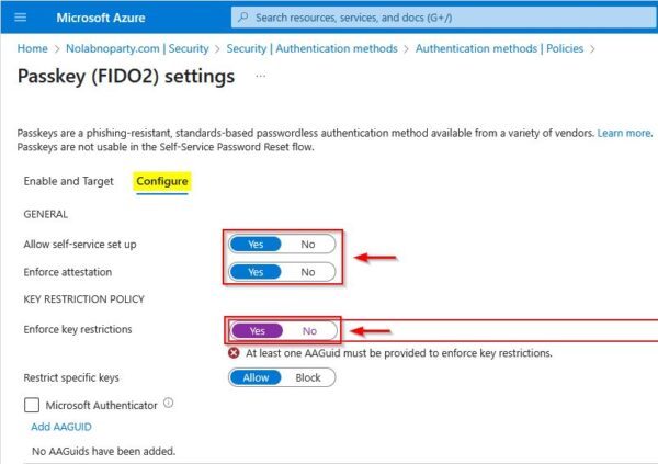 Abilitare l'autenticazione FIDO2 in Omnissa Horizon True SSO 14 autenticazione fido2 14