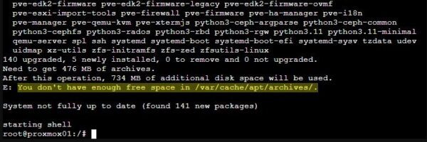 Estendere la root partition Proxmox con LVM 2 root partition proxmox 2