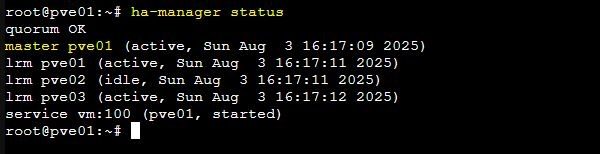 Procedura di spegnimento di un cluster Proxmox con Ceph 4 cluster proxmox 4
