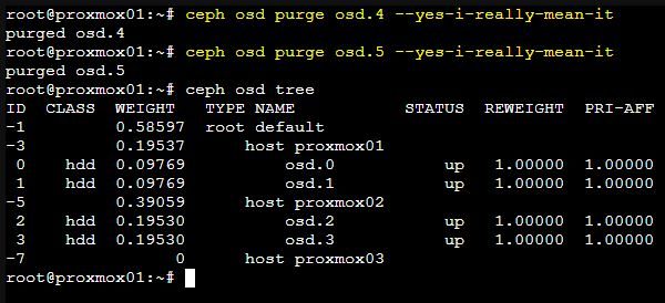 Sostituire un nodo in Proxmox con cluster Ceph 5 Sostituire un nodo in Proxmox 5