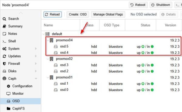 Sostituire un nodo in Proxmox con cluster Ceph 34 Sostituire un nodo in Proxmox 34