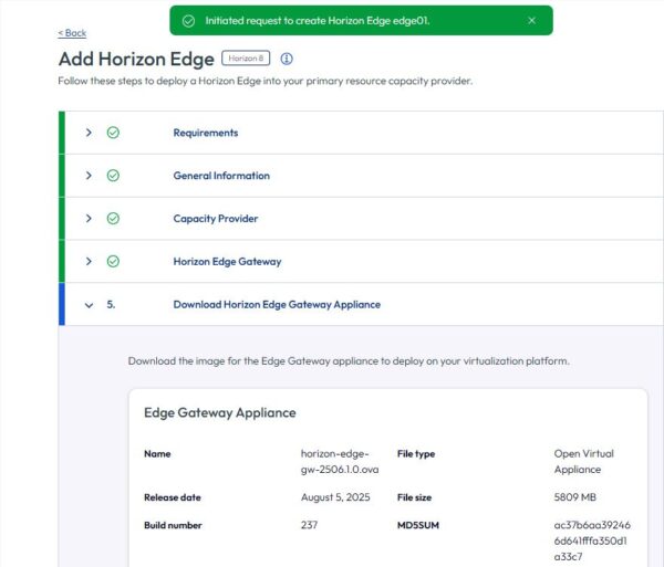 Come installare Omnissa Edge Gateway 19 Omnissa Edge Gateway 19