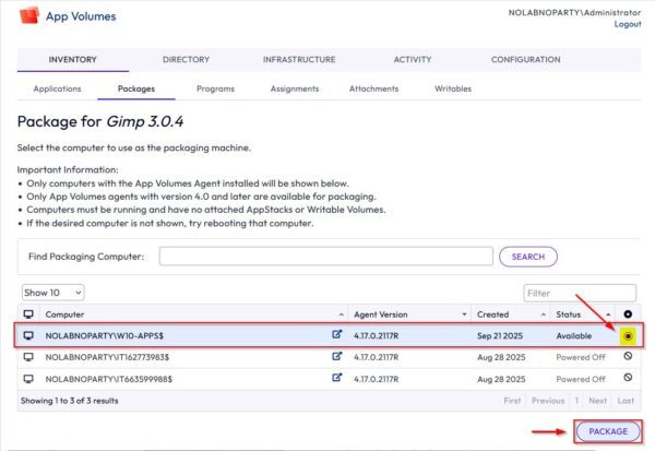 Packaging an application with Omnissa App Volumes 23 Packaging an application 23