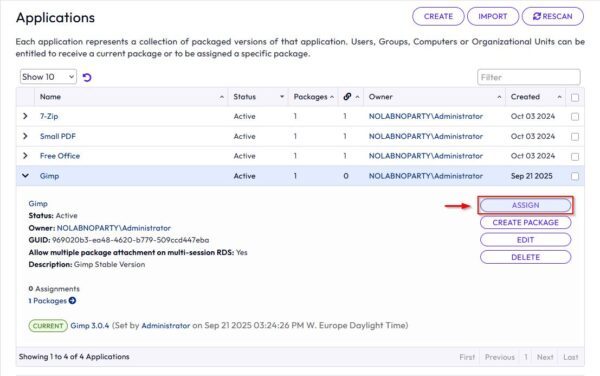 Packaging an application with Omnissa App Volumes 39 Packaging an application 39