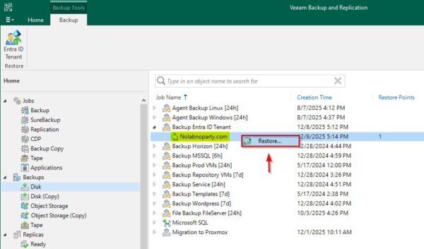 How to backup Microsoft Entra ID with Veeam 7 backup microsoft entra id 7