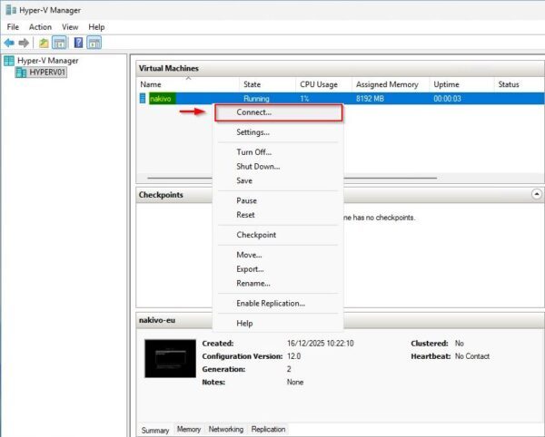 Come installare Nakivo in Hyper-V 17 installare nakivo in hyper-v 17