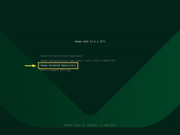 Upgrade Veeam Hardened Repository v2 to v13 3 veeam hardened repository 3