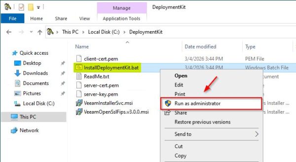 Using the Veeam Deployment Kit 6 veeam deployment kit 6
