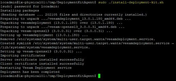 Using the Veeam Deployment Kit 16 veeam deployment kit 16