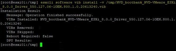 "Device or resource busy" error when uninstalling the NVIDIA VIB on VMware ESXi 6 device or resource busy 6