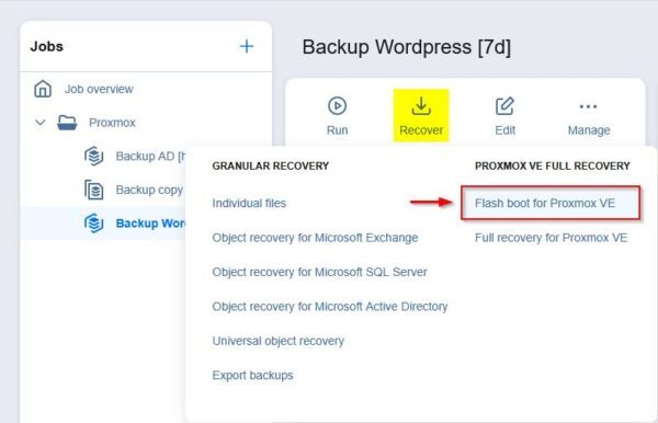 Nakivo Instant Recovery per Proxmox VE: guida completa 4 nakivo instant recovery 4