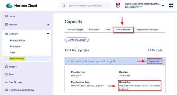 Aggiornare Omnissa Edge Gateway 5 edge gateway 5