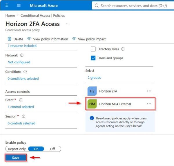 Configurare l'accesso cross-domain a Omnissa Horizon utilizzando i Guest Account di Entra ID 8 Guest Account di Entra ID 8
