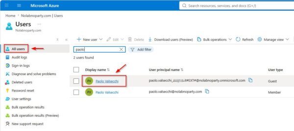 Configurare l'accesso cross-domain a Omnissa Horizon utilizzando i Guest Account di Entra ID 17 Guest Account di Entra ID 17