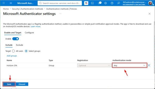 Proteggere Omnissa Horizon con Microsoft Entra ID 2FA 20 Microsoft Entra ID 2FA 20