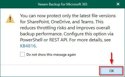 Veeam Backup for Microsoft 365 v8.5 released 17 Veeam Backup for Microsoft 365 v8.5 17
