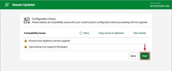 Veeam Appliance 13.1 upgrade procedure 6 Veeam Appliance 13.1 upgrade 6